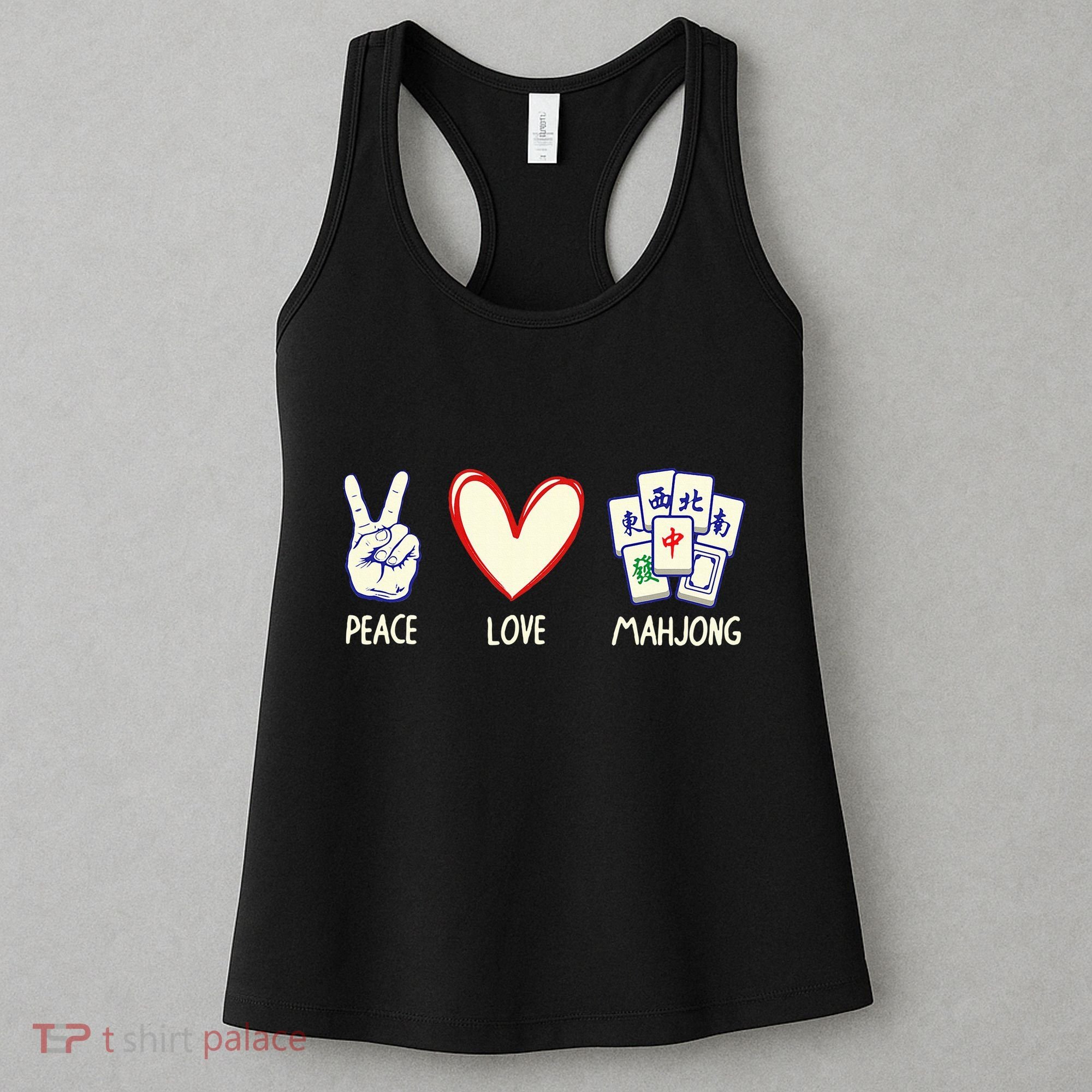 Mahjong Art Chinese Mah Jongg Game Lover Women's Tank Top