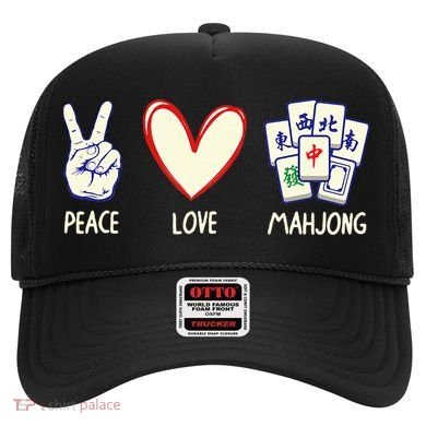 Mahjong Art Chinese Mah Jongg Game Lover Hat