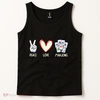Mahjong Art Chinese Mah Jongg Game Lover Tank Top thumb 2
