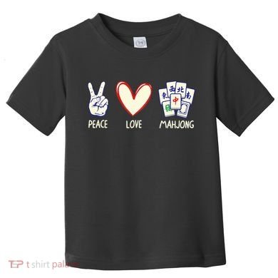 Mahjong Art Chinese Mah Jongg Game Lover Toddler T-Shirt