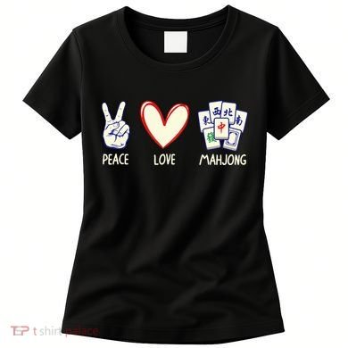 Mahjong Art Chinese Mah Jongg Game Lover Women's T-Shirt