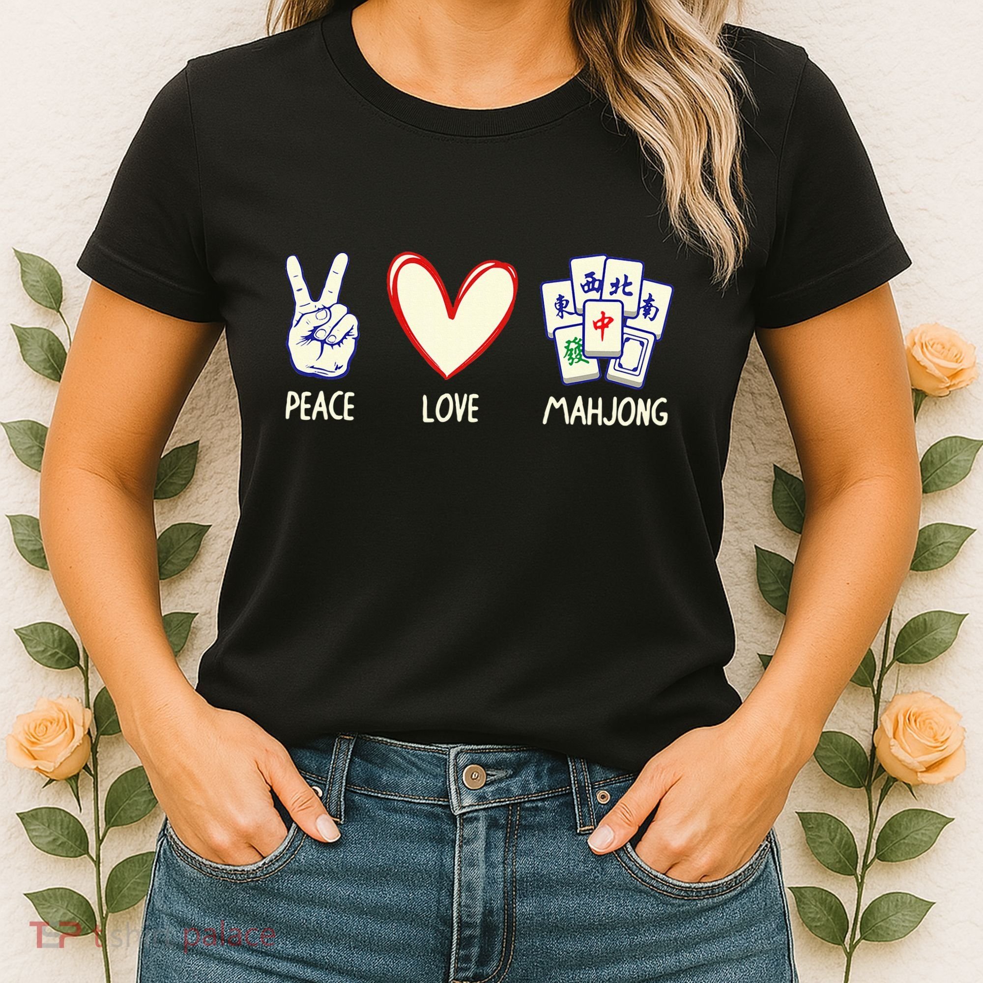 Mahjong Art Chinese Mah Jongg Game Lover Women's T-Shirt