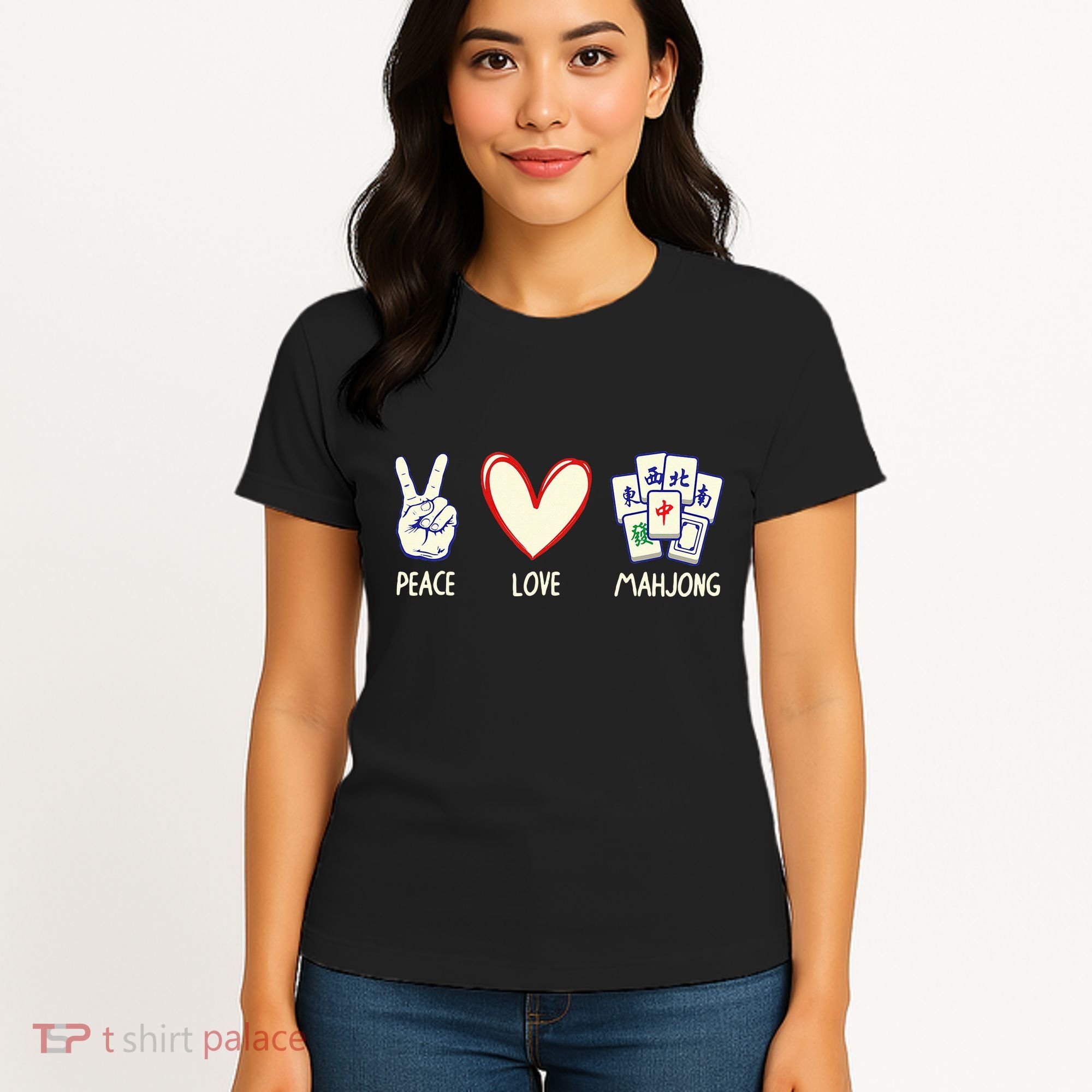 Mahjong Art Chinese Mah Jongg Game Lover Women's T-Shirt