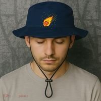 Meteorite Asteroid Comet Meteor Shower Universe Meteors Bucket Hat thumb 2