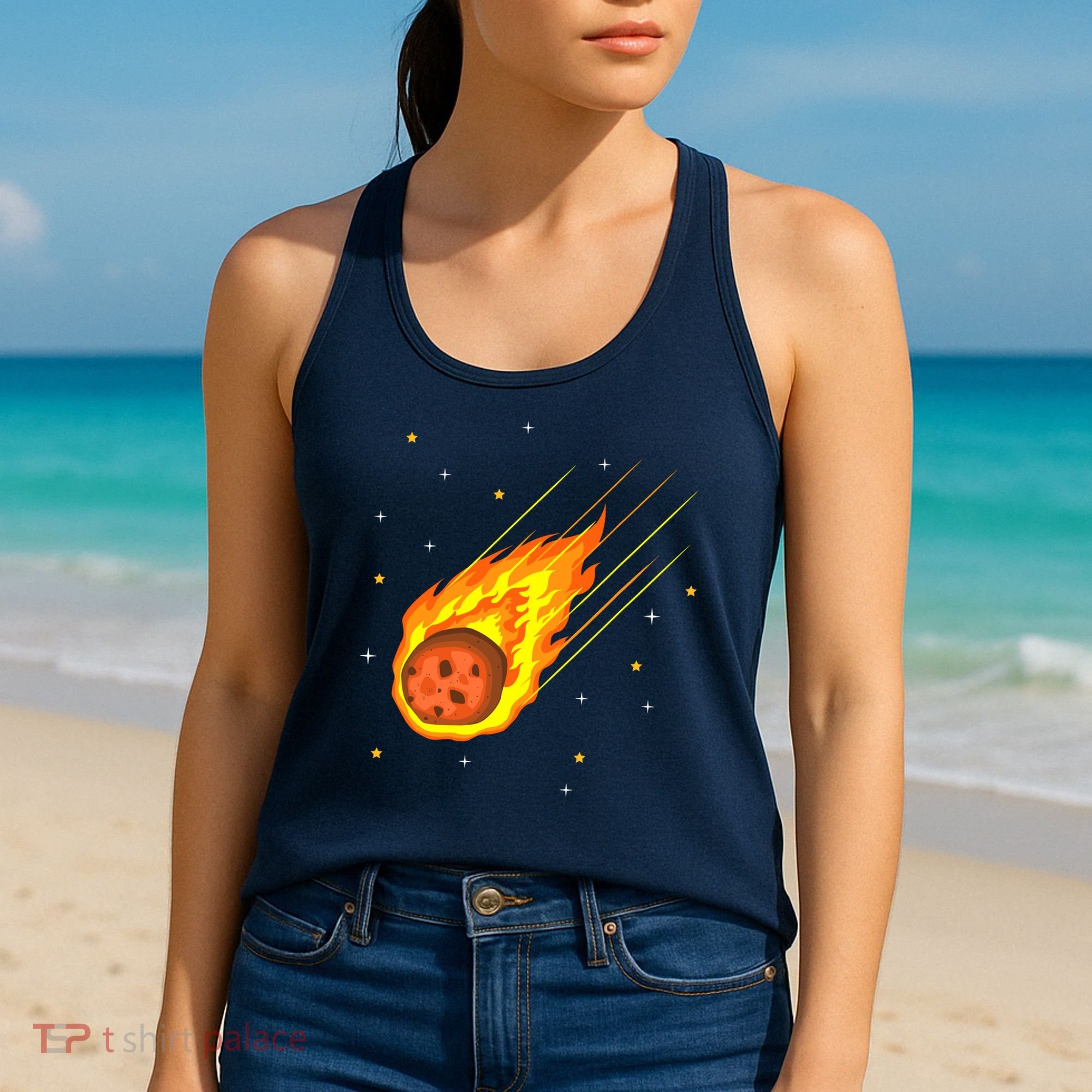 Meteorite Asteroid Comet Meteor Shower Universe Meteors Women's Tank Top