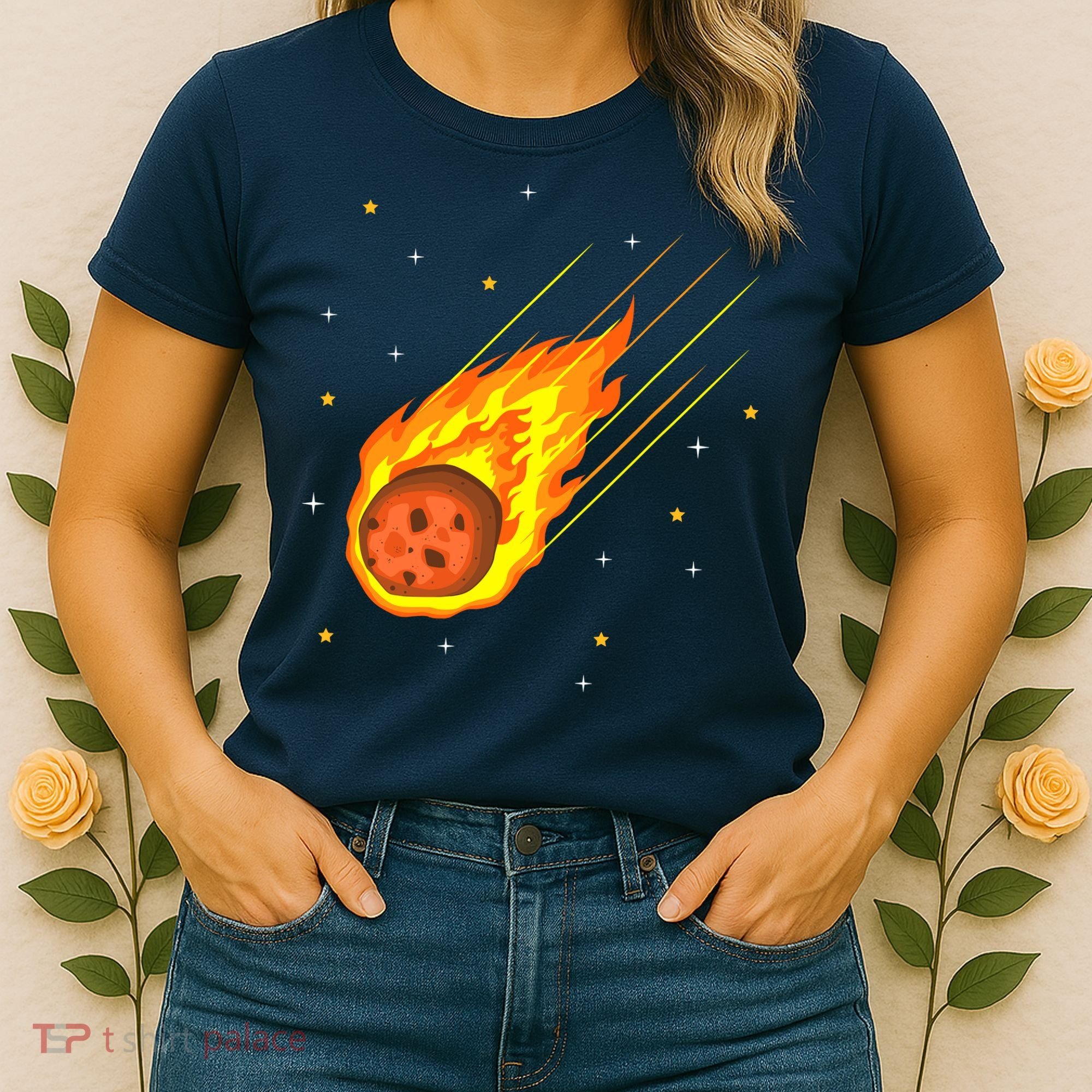 Meteorite Asteroid Comet Meteor Shower Universe Meteors Women's T-Shirt
