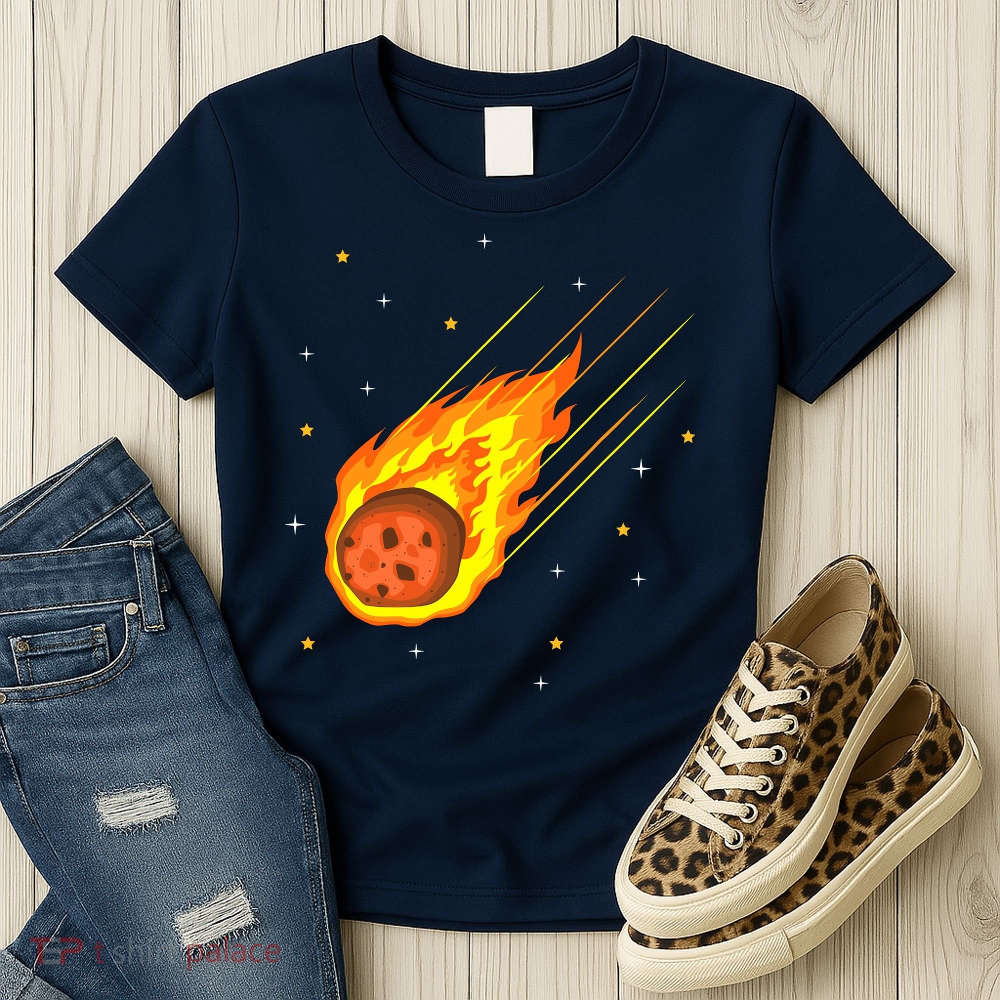 Meteorite Asteroid Comet Meteor Shower Universe Meteors Women's T-Shirt