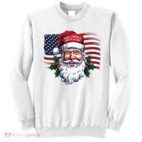 Make A Christmas Great Again Xmas Trump Maga Pajamas Santa Us Flag Sweatshirt thumb 0