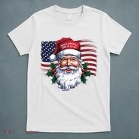 Make A Christmas Great Again Xmas Trump Maga Pajamas Santa Us Flag T-Shirt thumb 5