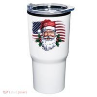 Make A Christmas Great Again Xmas Trump Maga Pajamas Santa Us Flag Tumbler thumb 0