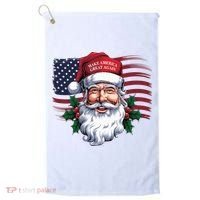 Make A Christmas Great Again Xmas Trump Maga Pajamas Santa Us Flag Golf Towel thumb 0