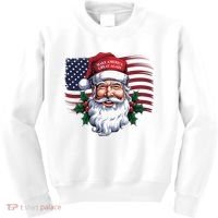 Make A Christmas Great Again Xmas Trump Maga Pajamas Santa Us Flag Kids Sweatshirt thumb 0