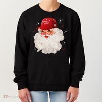 Make A Christmas Great Again Xmas Trump Maga Pajamas Santa Women's Sweatshirt thumb 0