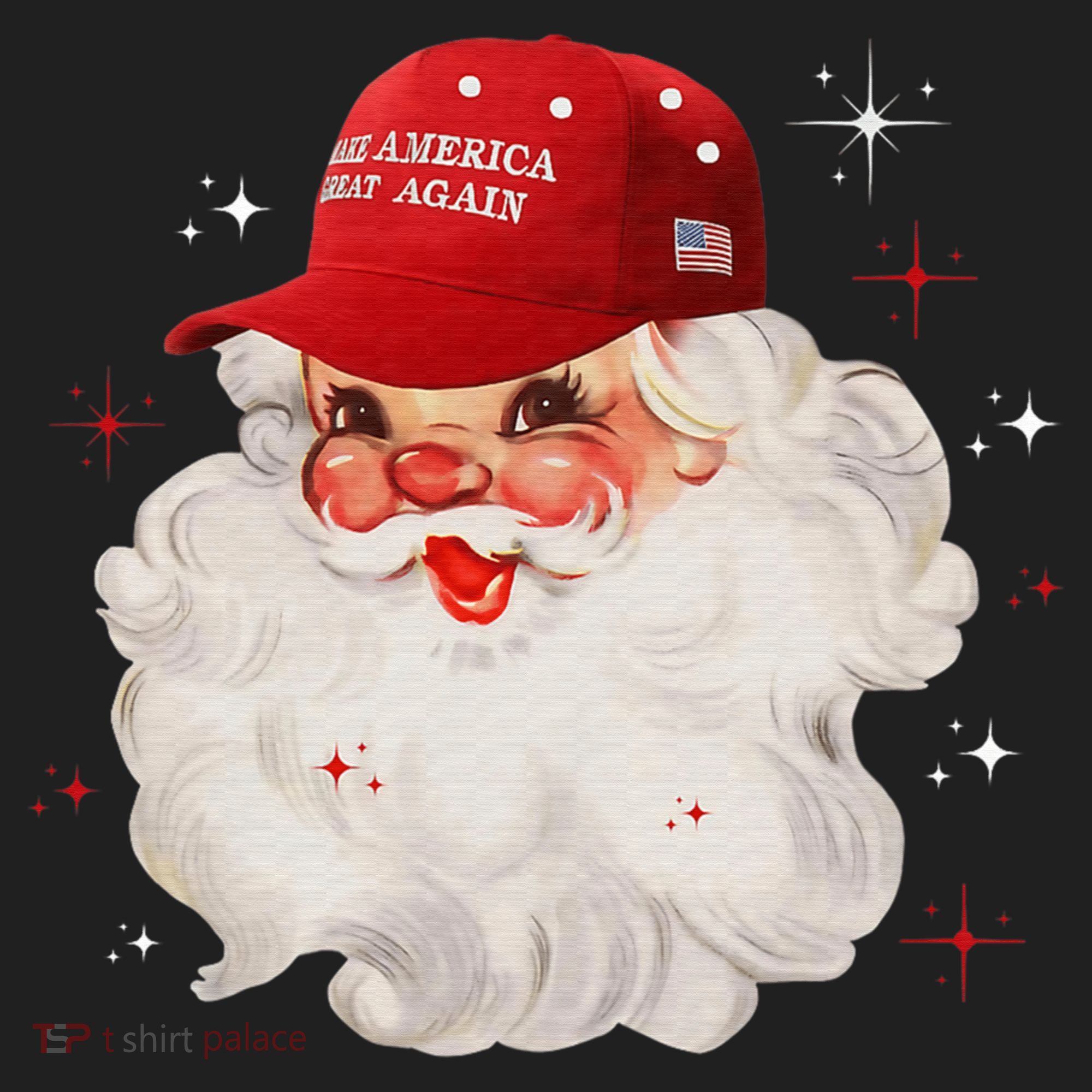 Make A Christmas Great Again Xmas Trump Maga Pajamas Santa Women's Sweatshirt