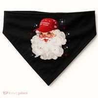 Make A Christmas Great Again Xmas Trump Maga Pajamas Santa USA-Made Doggie Bandana thumb 0