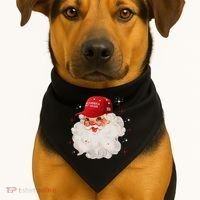 Make A Christmas Great Again Xmas Trump Maga Pajamas Santa USA-Made Doggie Bandana thumb 1