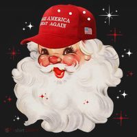 Make A Christmas Great Again Xmas Trump Maga Pajamas Santa Apron thumb 3
