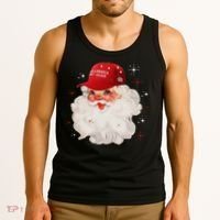 Make A Christmas Great Again Xmas Trump Maga Pajamas Santa Tank Top thumb 3