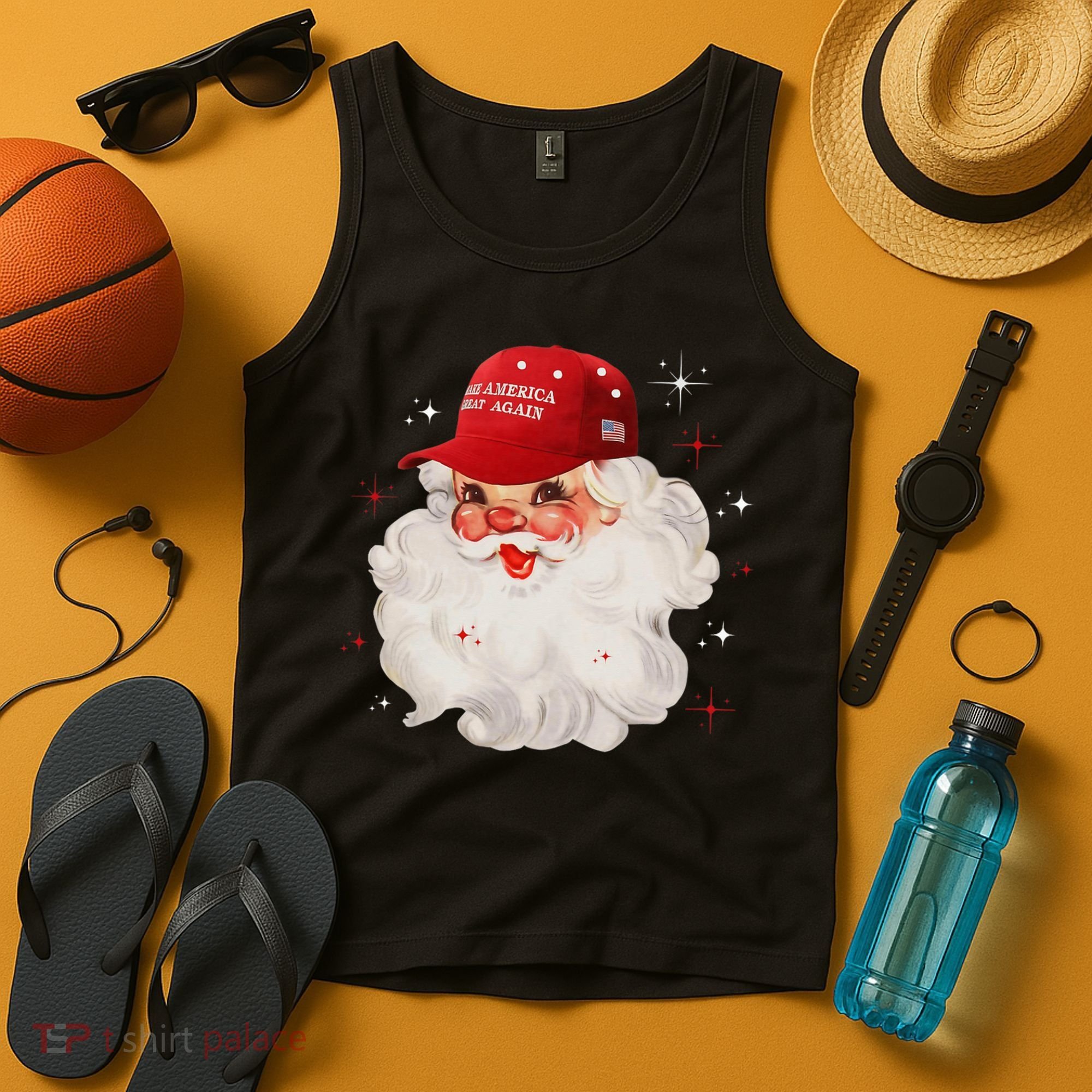 Make A Christmas Great Again Xmas Trump Maga Pajamas Santa Tank Top