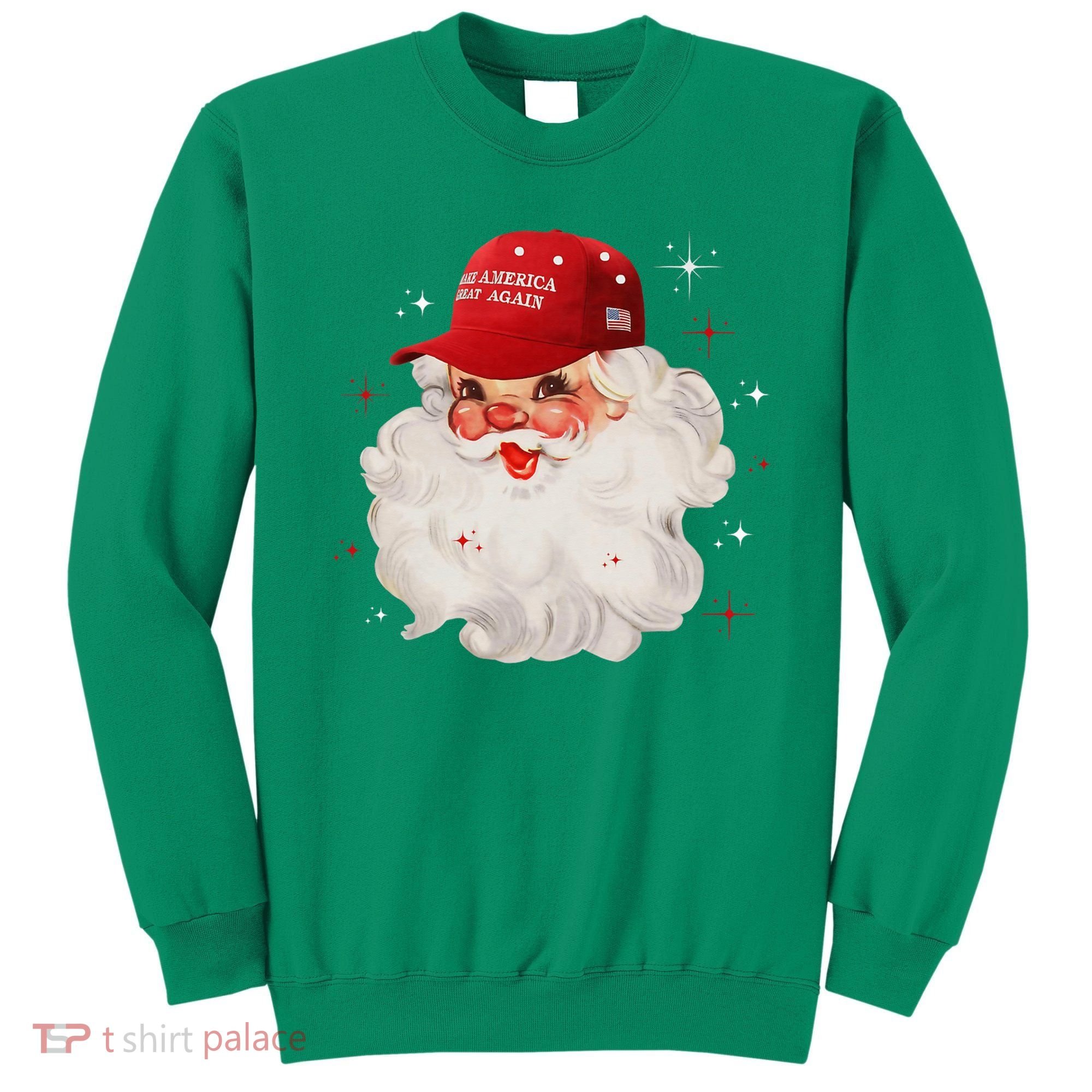 Make A Christmas Great Again Xmas Trump Maga Pajamas Santa Sweatshirt
