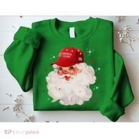 Make A Christmas Great Again Xmas Trump Maga Pajamas Santa Sweatshirt thumb 2
