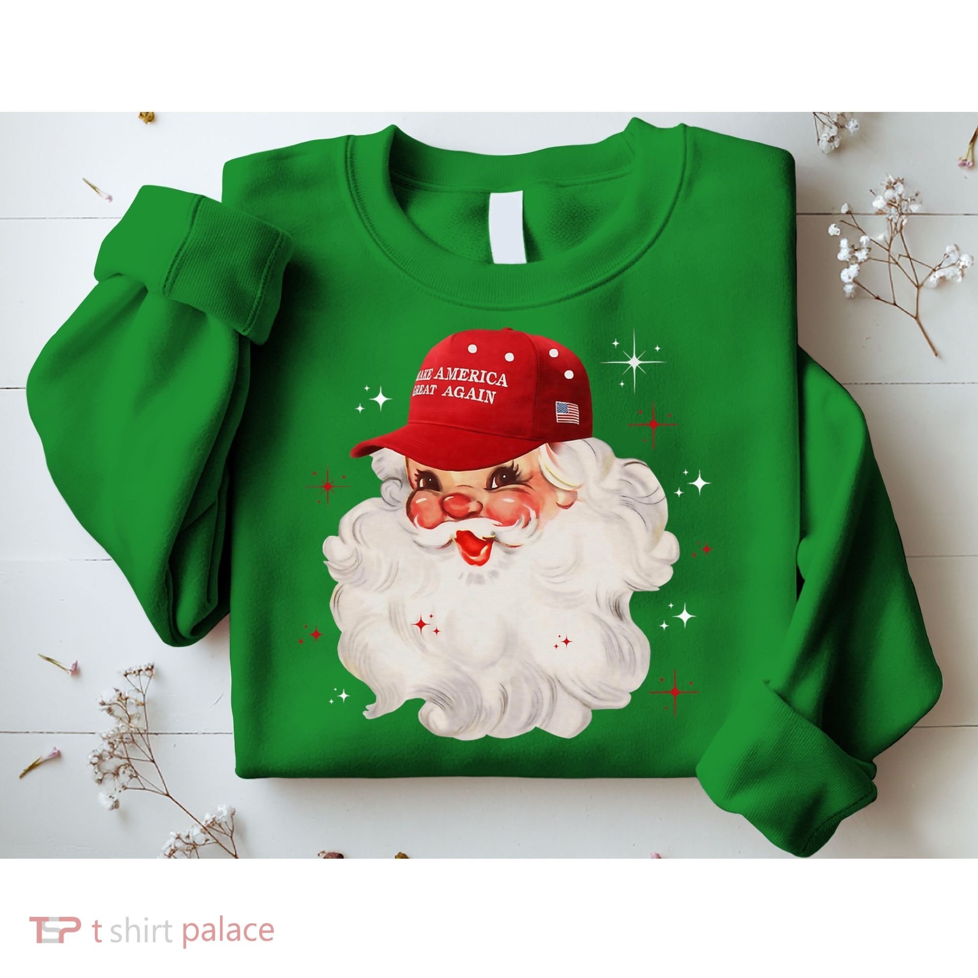 Make A Christmas Great Again Xmas Trump Maga Pajamas Santa Sweatshirt