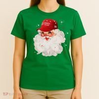 Make A Christmas Great Again Xmas Trump Maga Pajamas Santa T-Shirt thumb 4