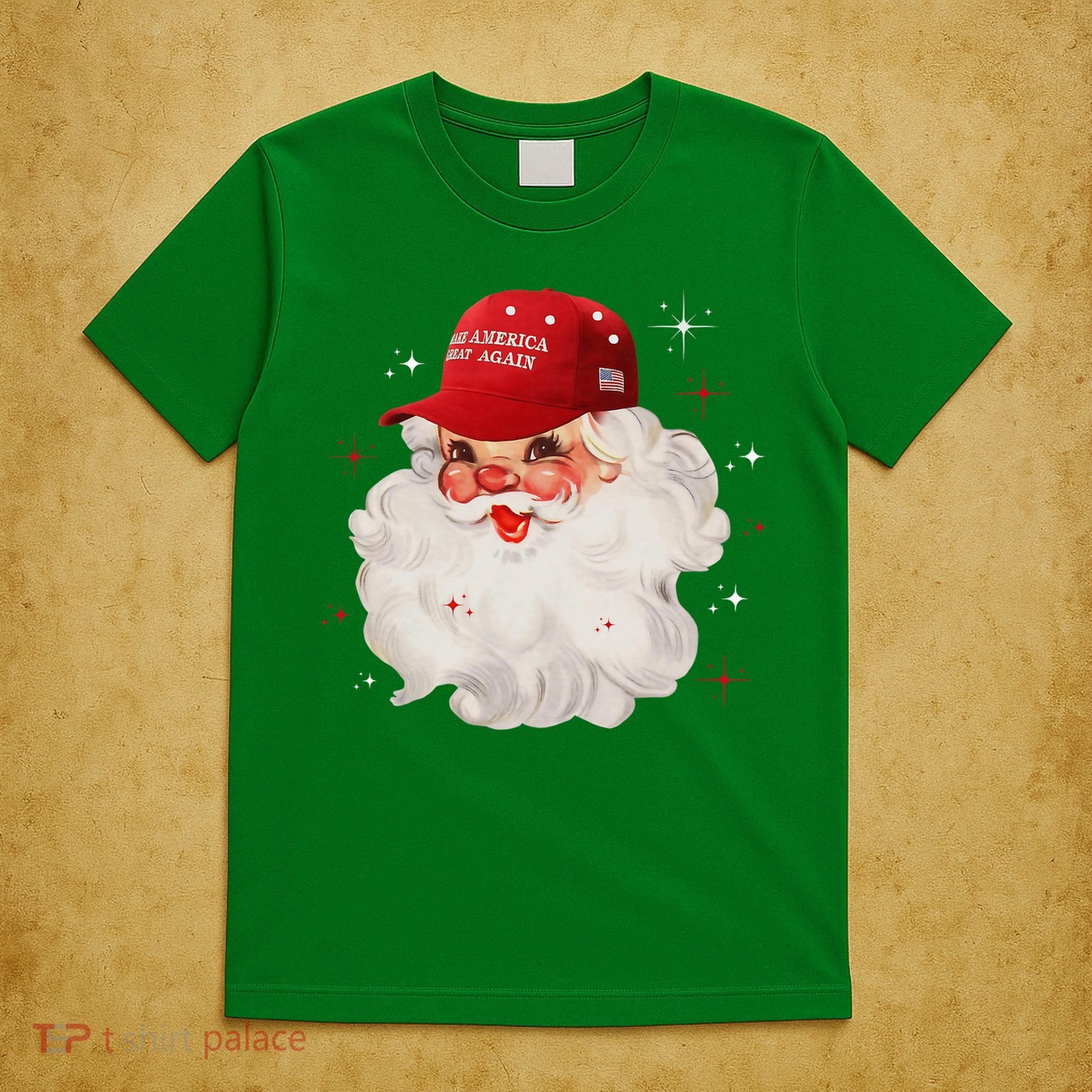 Make A Christmas Great Again Xmas Trump Maga Pajamas Santa T-Shirt