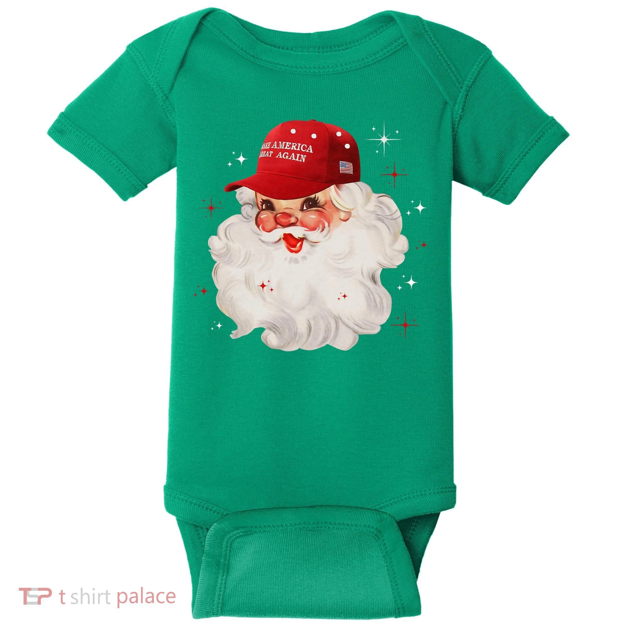 Make A Christmas Great Again Xmas Trump Maga Pajamas Santa Baby Bodysuit