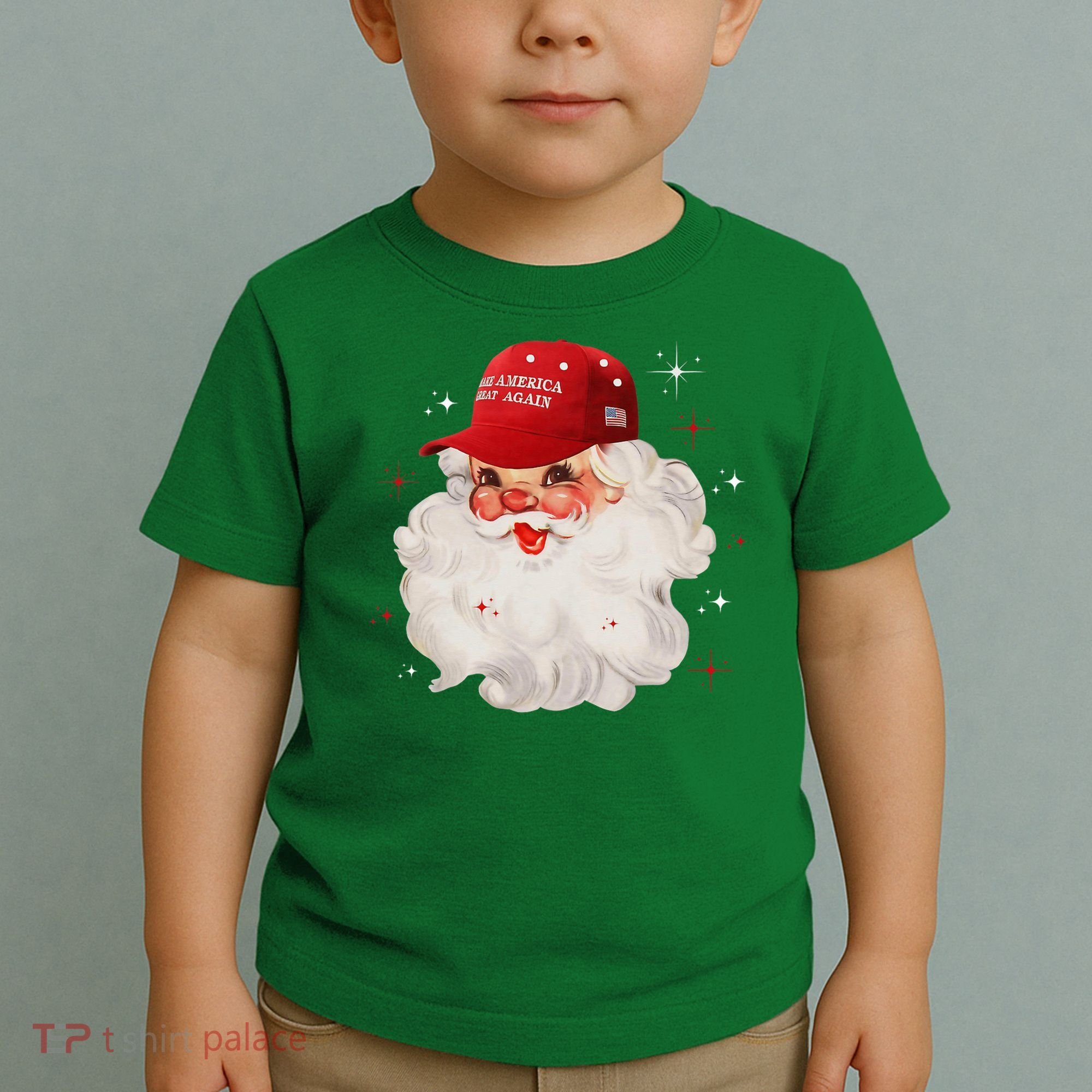 Make A Christmas Great Again Xmas Trump Maga Pajamas Santa Toddler T-Shirt