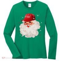 Make A Christmas Great Again Xmas Trump Maga Pajamas Santa Women's Long Sleeve Shirt thumb 0