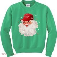 Make A Christmas Great Again Xmas Trump Maga Pajamas Santa Kids Sweatshirt thumb 0