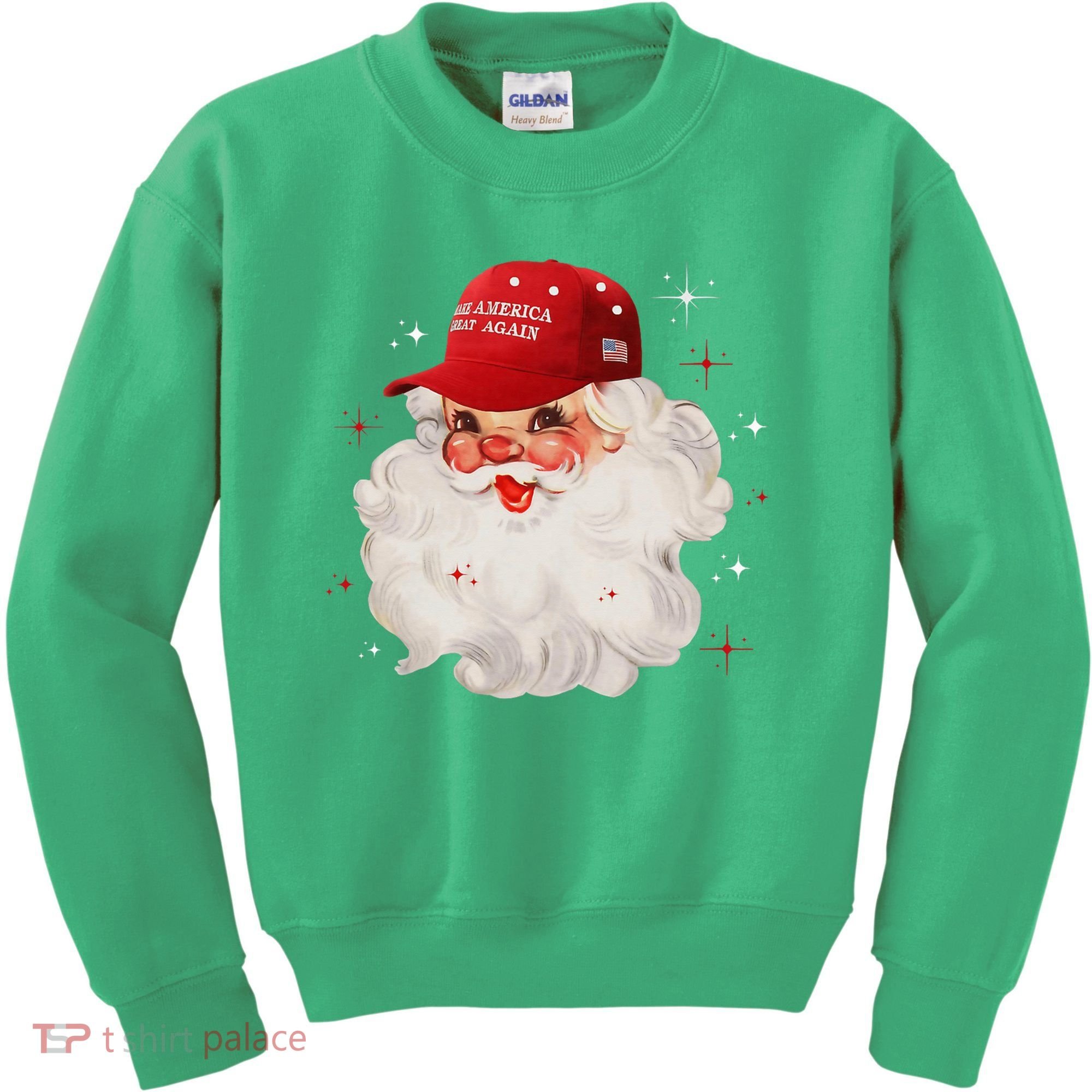 Make A Christmas Great Again Xmas Trump Maga Pajamas Santa Kids Sweatshirt