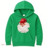 Make A Christmas Great Again Xmas Trump Maga Pajamas Santa Kids Hoodie thumb 0