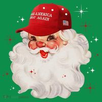 Make A Christmas Great Again Xmas Trump Maga Pajamas Santa Kids T-Shirt thumb 4