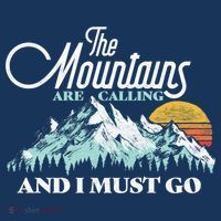 Mountains Are Calling & I Must Go Retro Vintage T-Shirt thumb 7