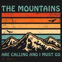 Mountains Are Calling And I Must Go Retro Funny Travelling Funny Gift Sweatshirt thumb 3