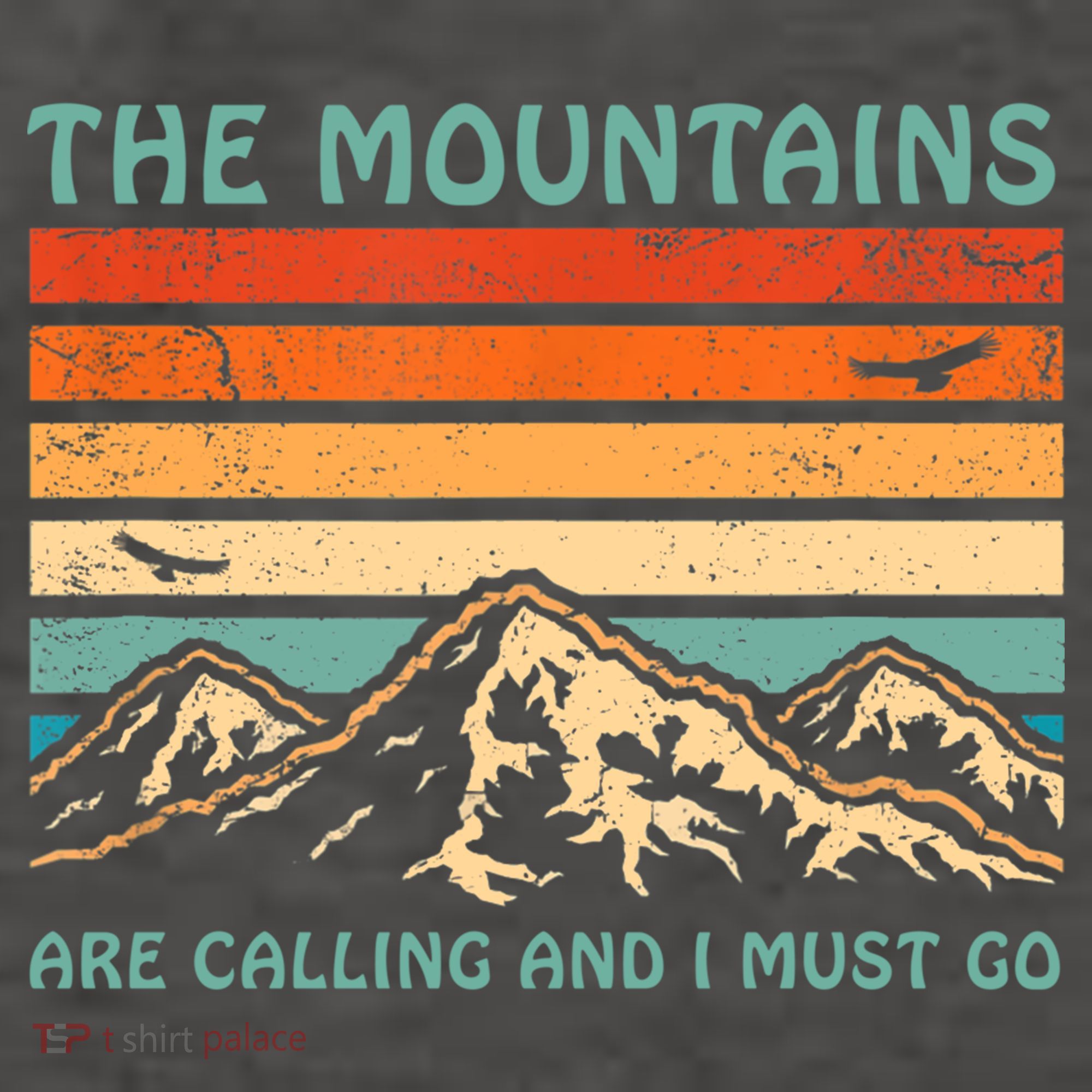 Mountains Are Calling And I Must Go Retro Funny Travelling Funny Gift Vector Backpack