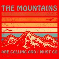 Mountains Are Calling And I Must Go Retro Funny Travelling Funny Gift Santa Hat thumb 1