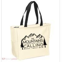 Mountains Are Calling And I Must Go Nature Lover Tote Bag thumb 2