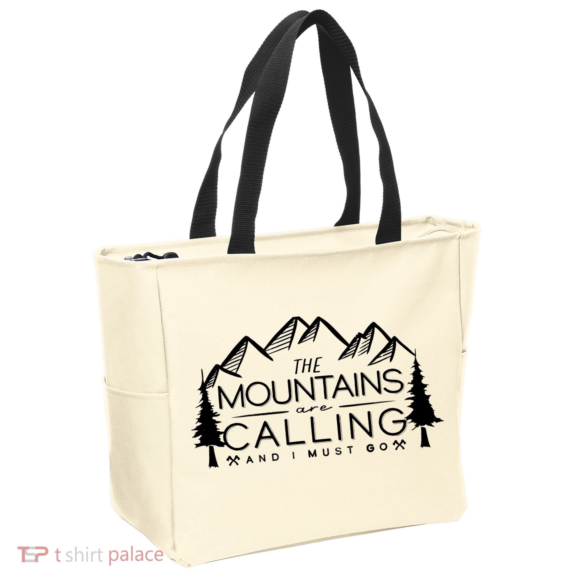 Mountains Are Calling And I Must Go Nature Lover Tote Bag