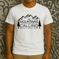 Mountains Are Calling And I Must Go Nature Lover T-Shirt thumb 3