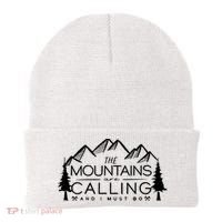 Mountains Are Calling And I Must Go Nature Lover Beanie thumb 0
