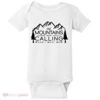 Mountains Are Calling And I Must Go Nature Lover Baby Bodysuit thumb 0