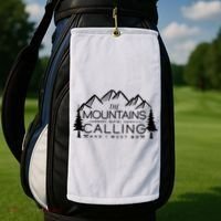Mountains Are Calling And I Must Go Nature Lover Golf Towel thumb 2