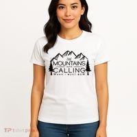 Mountains Are Calling And I Must Go Nature Lover Women's T-Shirt thumb 4