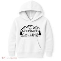 Mountains Are Calling And I Must Go Nature Lover Kids Hoodie thumb 0