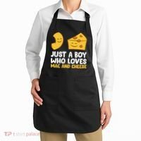 Macaroni And Cheese Just A Boy Who Loves Mac And Cheese Funny Gift Apron thumb 2