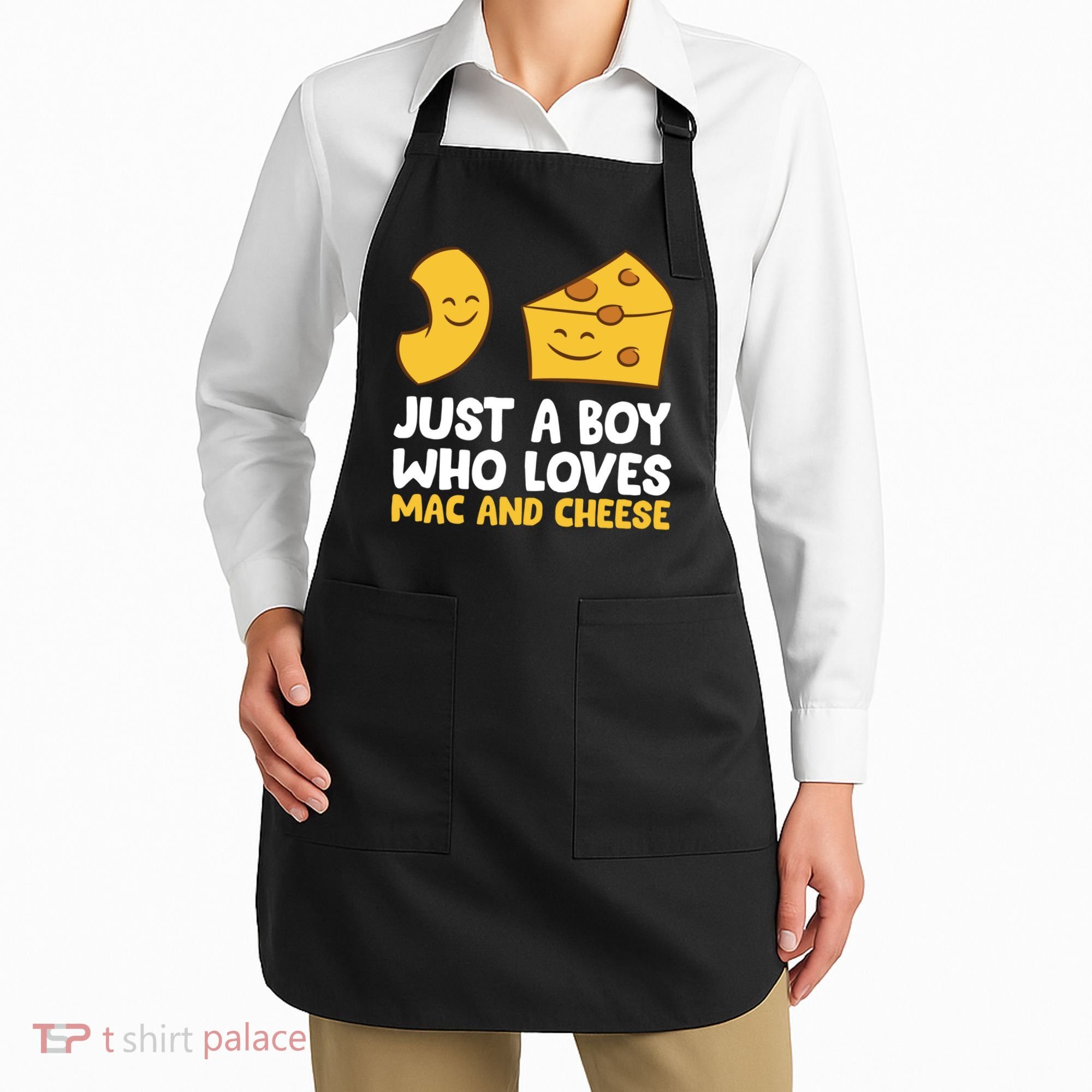 Macaroni And Cheese Just A Boy Who Loves Mac And Cheese Funny Gift Apron