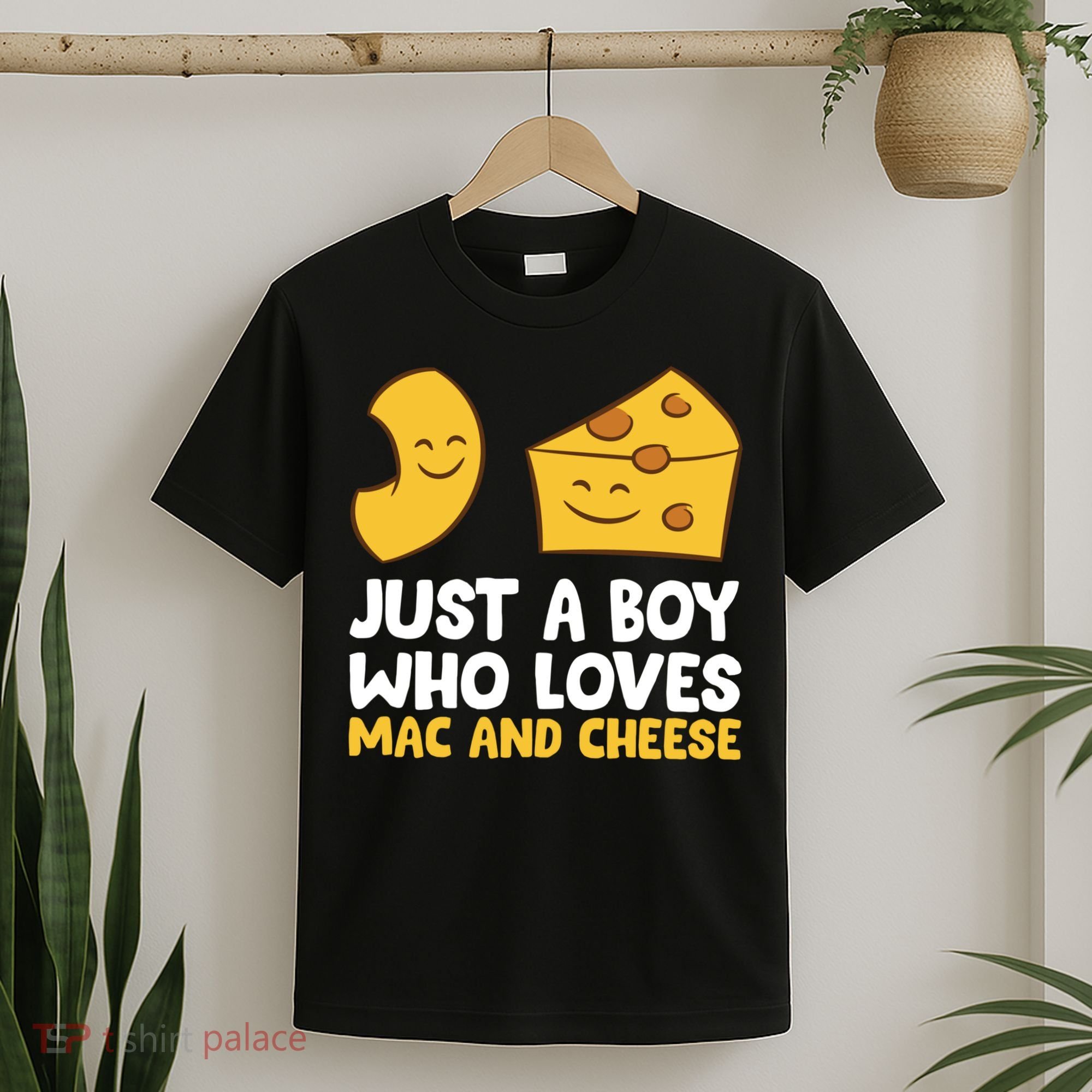 Macaroni And Cheese Just A Boy Who Loves Mac And Cheese Funny Gift T-Shirt